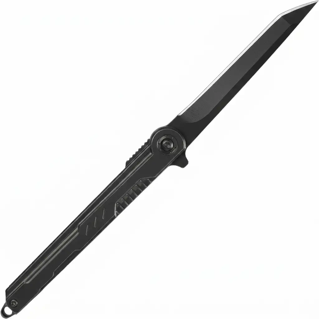 FUNBRO EDC Tanto Blade Pocket Knife – 7CR13Mov steel slim survival knife with clip
